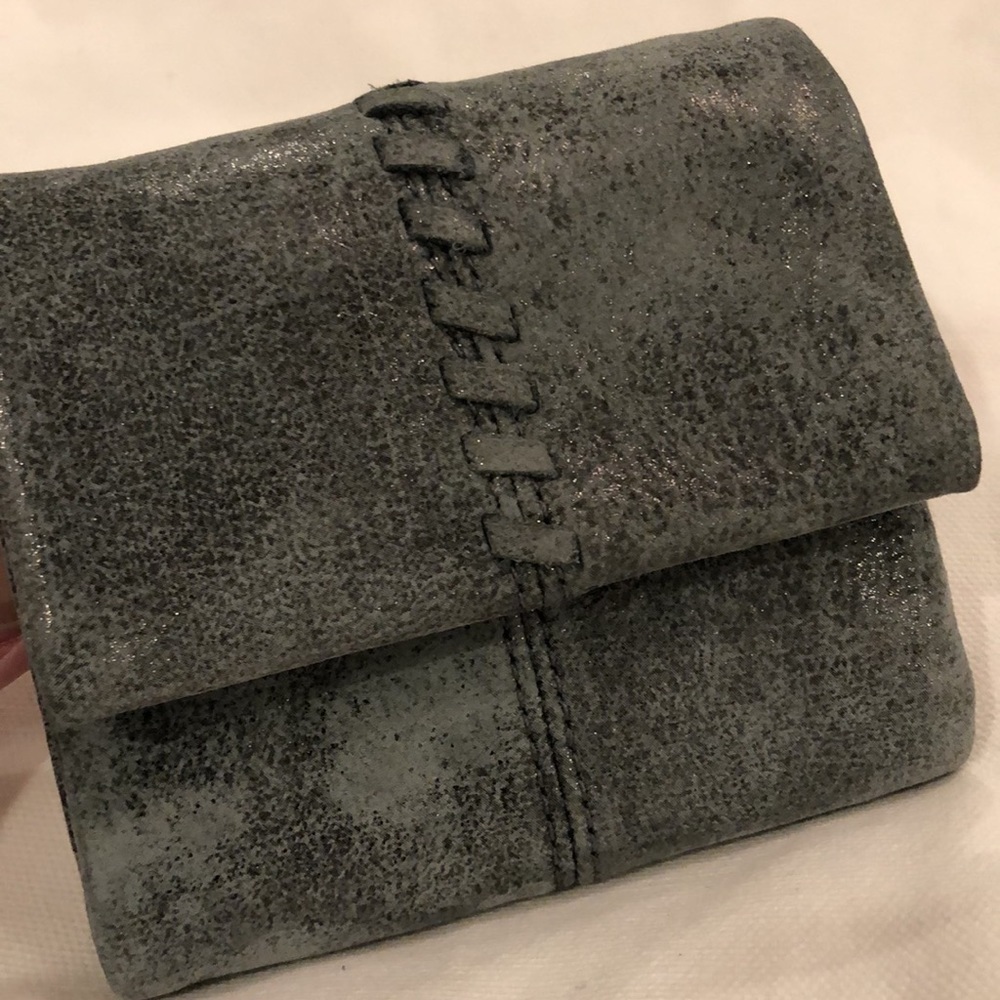 HOBO KEEN MINI TRIFOLD WALLET in Gray NWT